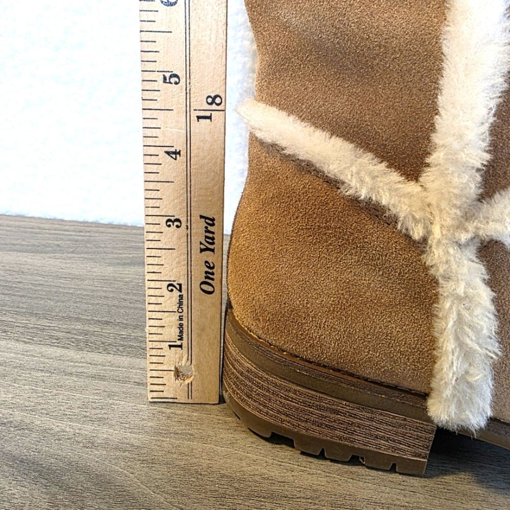 Bjorndal Allison Camel Tan Suede Knee-High Boots Size 11 - Picture 8 of 17